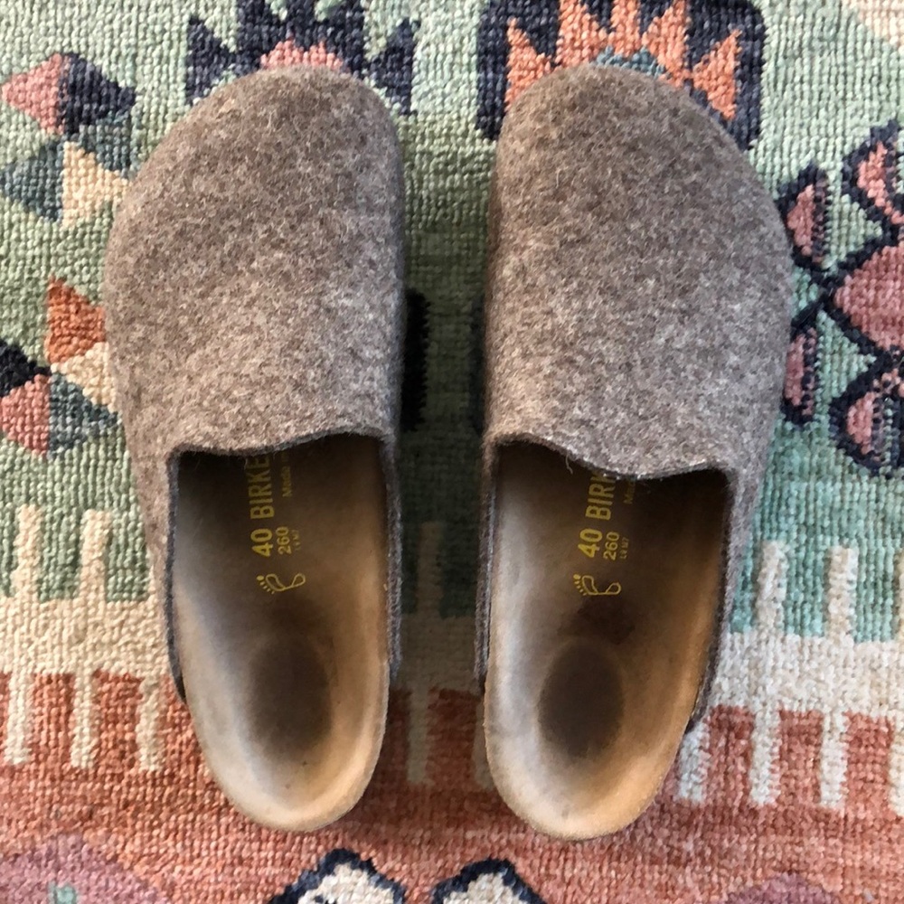 Birkenstock Amsterdam Wool Brown Heather size 40